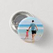 Lade Dein Foto Button Personalisiertes Geschenk (Vorne & Hinten)