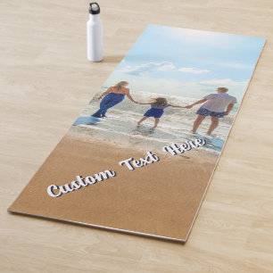 Lade Dein Foto Yoga Matten Text Namen hoch
