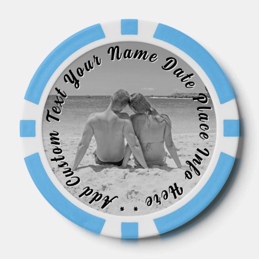 Lade deine Foto-Poker-Chips-Geschenk mit individue Pokerchips (Vorderseite)