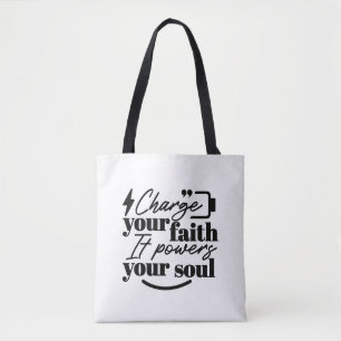 Lade Deinen Glauben auf – Christliches Inspiration Tasche