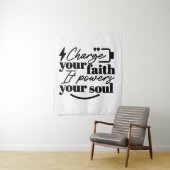 Lade Deinen Glauben auf – Christliches Inspiration Wandteppich (Beispiel)