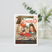 Lade? Machen Sie keine Chance mit Lieferwagen-Mädc Postkarte (Stehend Vorderseite)