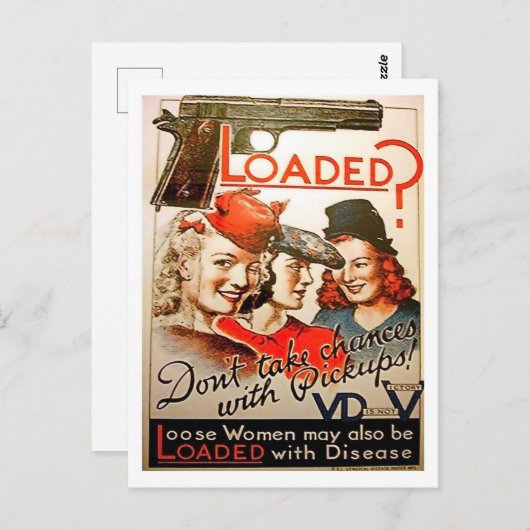 Lade? Machen Sie keine Chance mit Lieferwagen-Mädc Postkarte (Vorne/Hinten)