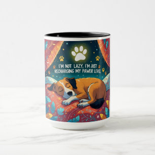 Lade Mein Energielevel Wieder Auf Lustiger Hunde K Tasse