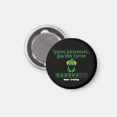 Lade-Shenanigans-Hundemama-Gnom St. Patrick's Day Magnet (Vorderseite/Rückseite)