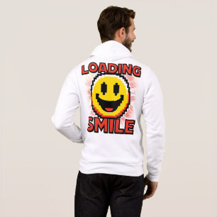 Lade Smiley – Retro Pixel Art 8-Bit Smiley Gesicht Hoodie