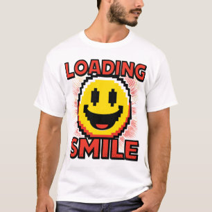 Lade Smiley – Retro Pixel Art 8-Bit Smiley Gesicht T-Shirt