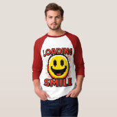 Lade Smiley – Retro Pixel Art 8-Bit Smiley Gesicht T-Shirt (Vorne ganz)