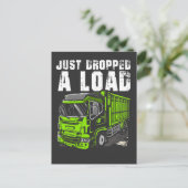 Lade Truck Driver Funny Trucker Driving Postkarte (Stehend Vorderseite)
