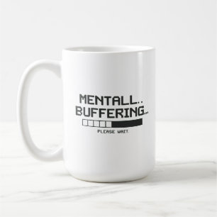 Ladebildschirm für geistigen Puffer Kaffeetasse