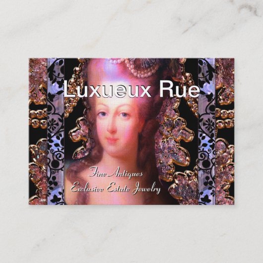 Ladee Plume French Baroque Visitenkarte (Vorderseite)