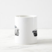 Ladegerät-Weiß-Schwarzes Opern-Spitzen-Auto Kaffeetasse (Mittel)