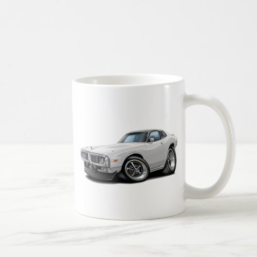 Ladegerät-Weiß-Schwarzes Opern-Spitzen-Auto Kaffeetasse (Rechts)