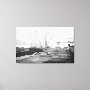 Ladelöhre auf einem Schiff des allgemeinen Hubbard Leinwanddruck