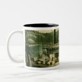 Laden-Baumwolle auf dem Mississippi, 1870 Zweifarbige Tasse (Links)
