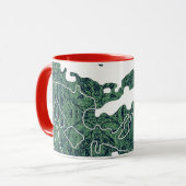 Laden Bough Weihnachten Tasse (Vorderseite Links)