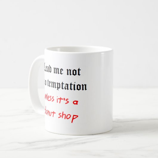 Laden der Versuchung Kaffeetasse (Vorderseite Links)