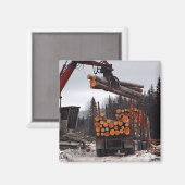 Laden eines LKW-Magneten Magnet (Vorderseite/Rückseite)