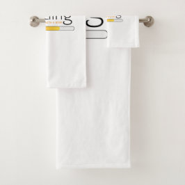 Laden - Erfolg beginnt mit einem Schritt Badhandtuch Set