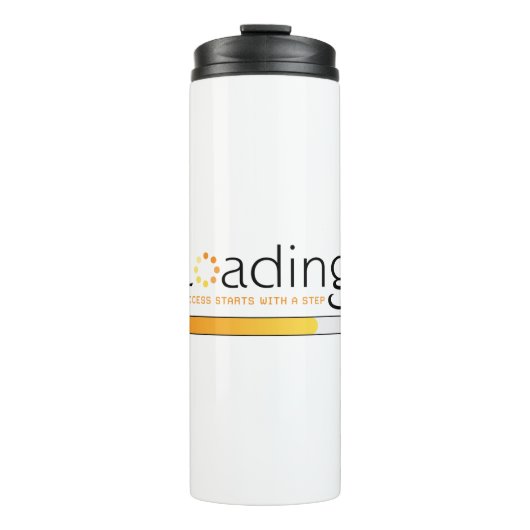 Laden - Erfolg beginnt mit einem Schritt Thermosbecher (Vorderseite)