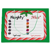 Laden für Naughty oder Nizza Große Geschenktüte (Vorderseite)