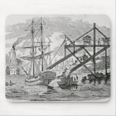 Laden-Kohle auf Frachtschiffen Mousepad (Vorne)