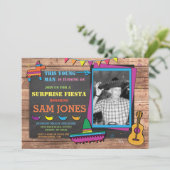 Laden mexikanisches Foto-Party Einladung (Stehend Vorderseite)