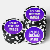 Laden Sie 2 benutzerdefinierte Bilder hoch - Fügen Pokerchips (Stapel)