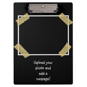 Laden Sie 2 Foto hoch und fügen Sie eine benutzer Klemmbrett