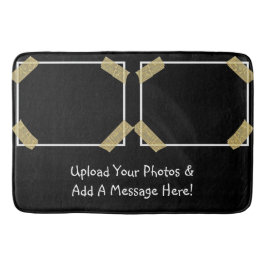 Laden Sie 2 Fotos hoch und fügen Sie eine benutzer Badematte