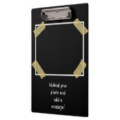 Laden Sie 2 Fotos hoch und fügen Sie eine persönli Klemmbrett (Links)