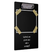 Laden Sie 2 Fotos hoch und fügen Sie eine persönli Klemmbrett (Rechts)