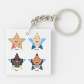 Laden Sie 4 Bilder Ihrer Freunde von Superstar Fam Schlüsselanhänger (Rückseite)