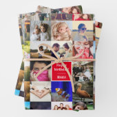 Laden Sie angepasste Foto-Packpapierblätter hoch Geschenkpapier Set (Beispiel)