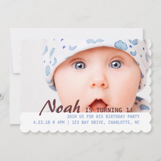 Laden Sie - das Drehen 1 ein! Einladung (Vorderseite)