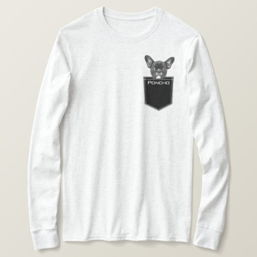 Laden Sie das Foto-Gesicht und den Namen Ihres Hun T-Shirt (Design vorne)