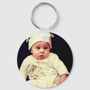 Laden Sie das Foto Ihres Babys hoch Schlüsselanhänger