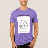 Laden Sie das Foto-Image für benutzerdefinierten P Tri-Blend Shirt (Vorderseite)