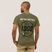 Laden Sie das Logo-Foto-Image Personalisiert T-Shirt (Schwarz voll)