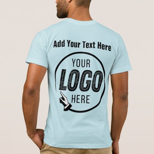 Laden Sie das Logo-Foto-Image Personalisiert T-Shirt (Rückseite)