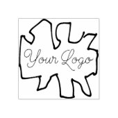 Laden Sie das Logo für Ihr Business-Logo auf dem L Gummistempel (Prägung)