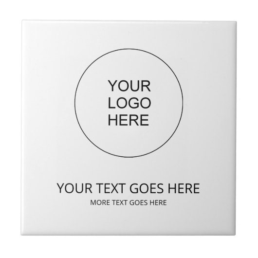 Laden Sie das Logo für Ihr eigenes Unternehmen hoc Fliese (Vorderseite)