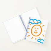 Laden Sie das Zeichnend Kinderwerk in das Sketchbo Notizblock (Innenseite)