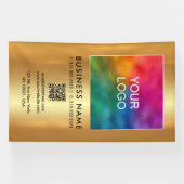 Laden Sie den QR-Code Ihres Unternehmens in vertik Banner (Horizontal)