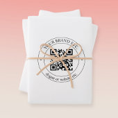 Laden Sie den QR-Code und den Schwarz-weißen bearb Geschenkpapier Set