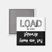 Laden Sie die Lade-Funktion! Geschirrspülmagazin Magnet (Vorderseite/Rückseite)