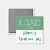 Laden Sie die Lade-Funktion! Geschirrspülmagazin Magnet (Vorderseite/Rückseite)