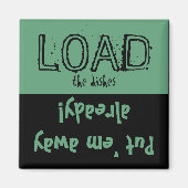 Laden Sie die Lade-Funktion! Geschirrspülmagazin Magnet (Vorne)