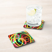 Laden Sie die neueste Neon Patterns Collection her Getränkeuntersetzer (Rechte Seite)