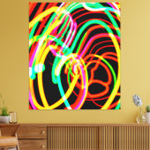 Laden Sie die neueste Neon Patterns Collection her Leinwanddruck (Insitu (Wohnzimmer))